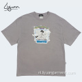 Katoenen t-shirt aangepast gewoon t-shirt afdrukken